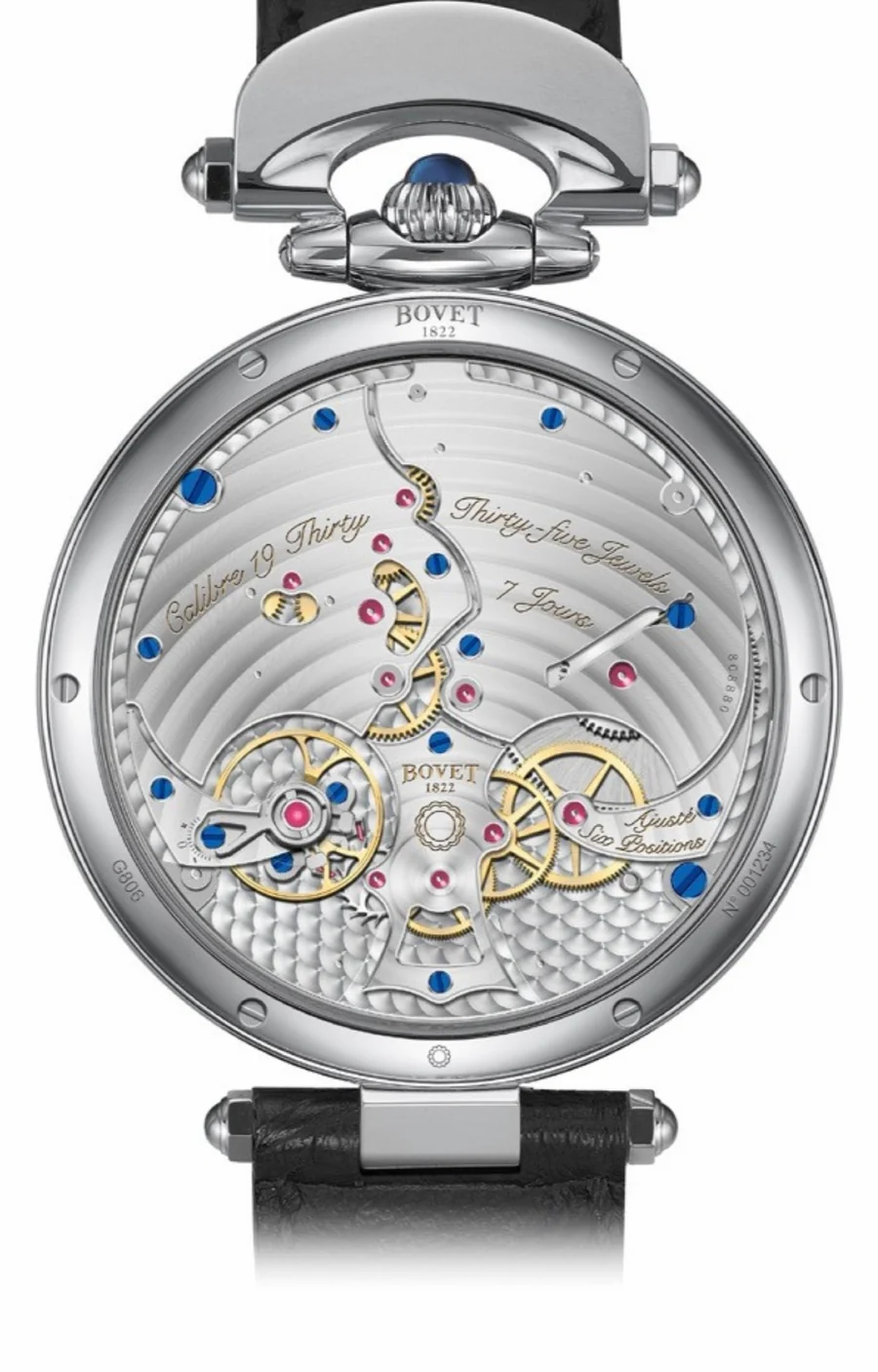 BOVET Fleurier 19Thirty ケースバック 裏面