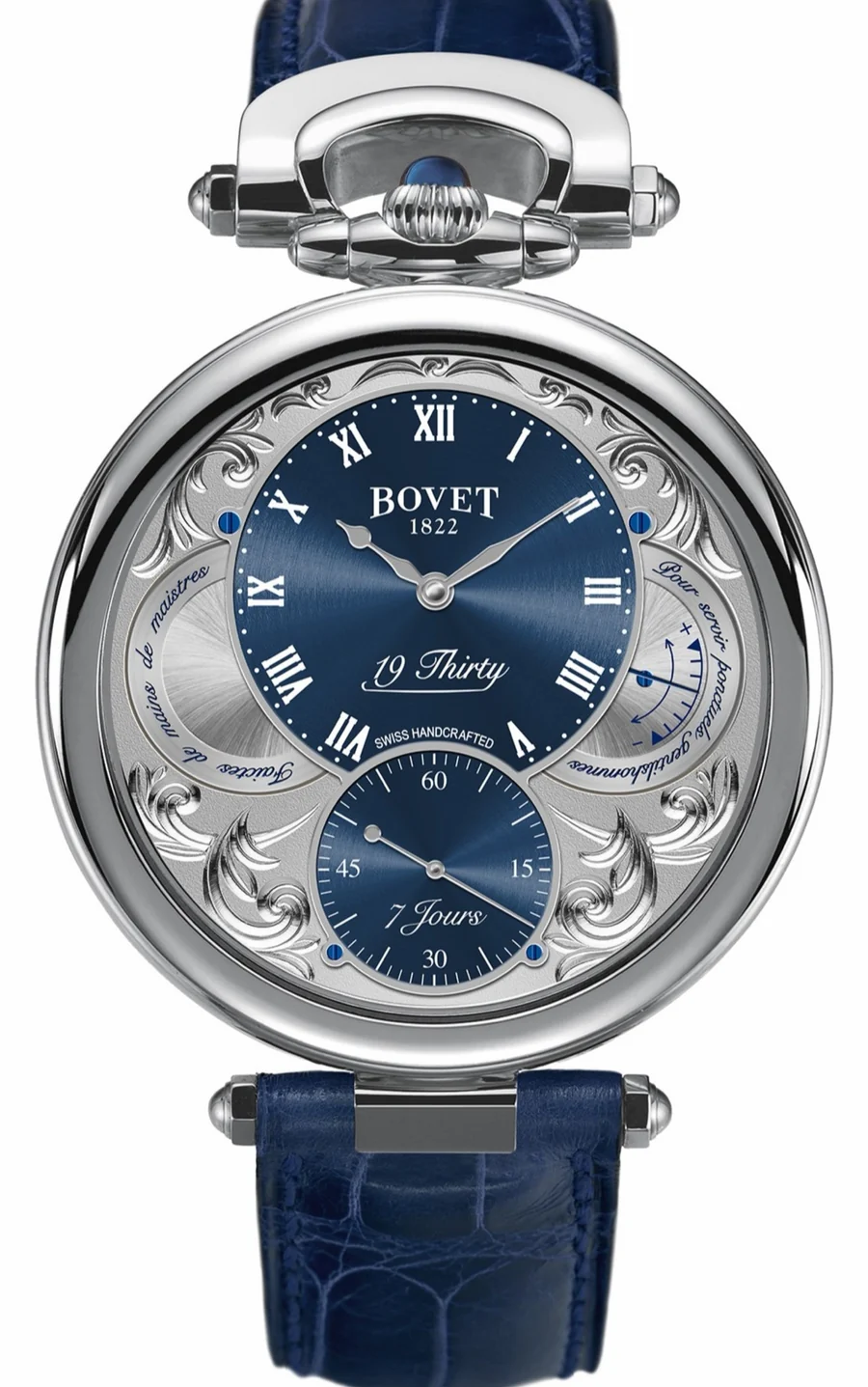 BOVET Fleurier 19Thirty Stainless Steel Blue Fleurisanne NTS0015