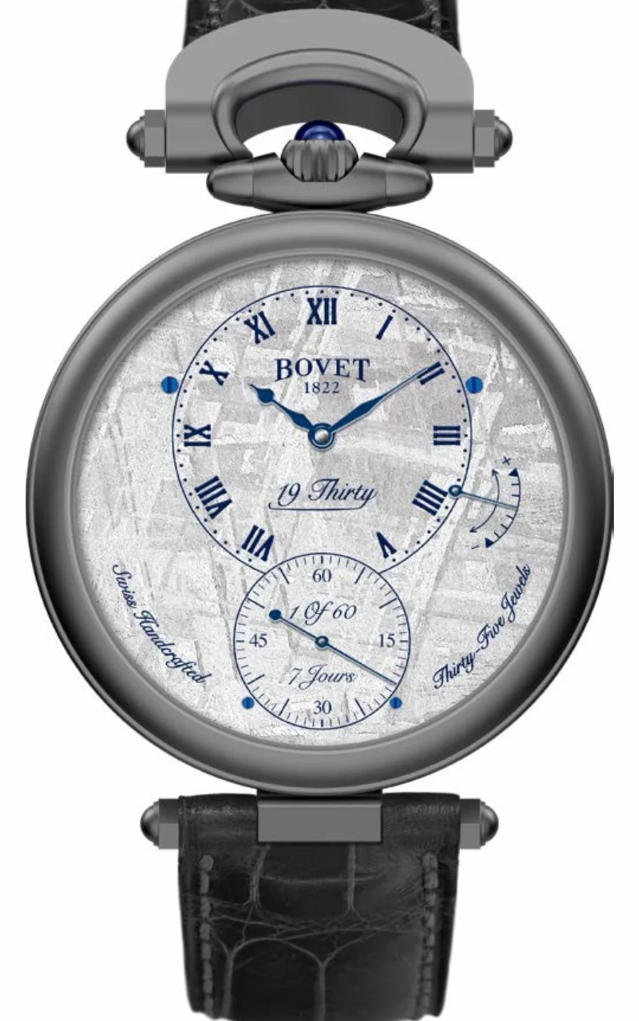 BOVET Fleurier 19Thirty Titanium Meteorite Dial NTT0006