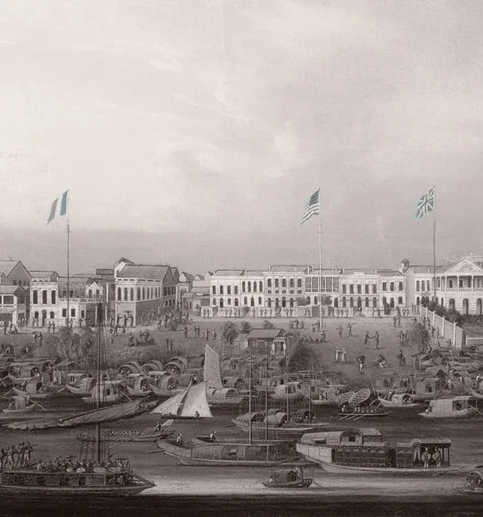 The Thirteen Factories on the Pearl River, Guangzhou (Canton)