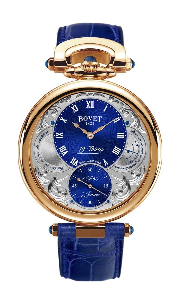 BOVET Fleurier 19Thirty NTR0103 Blue Guilloché Fleurisanne