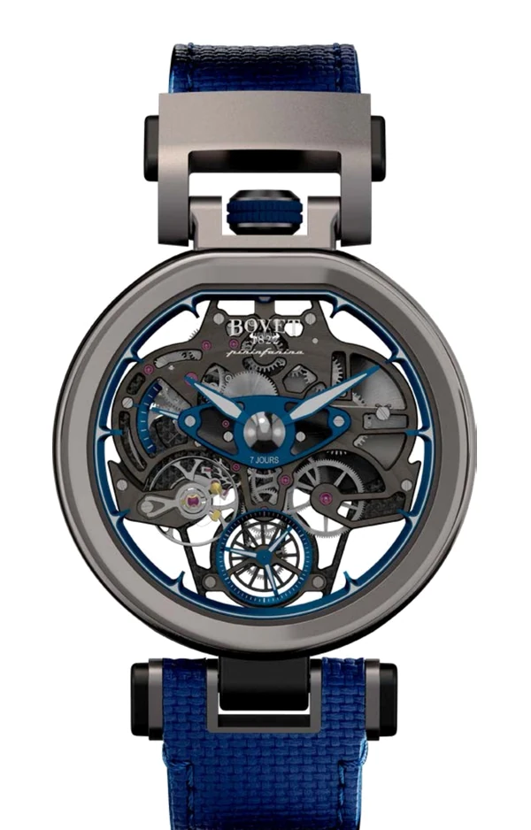BOVET × Pininfarina Aperto 1 Sandblasted Titanium Blue TPIN9.001