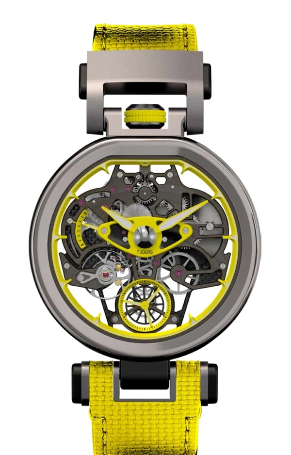 BOVET × Pininfarina Aperto 1 Sandblasted Titanium Yellow TPIN9.002