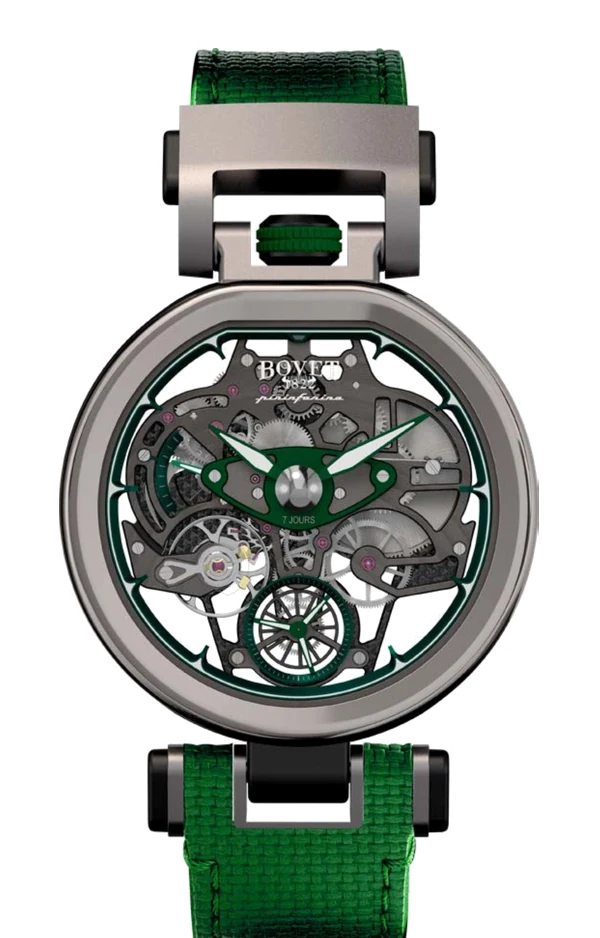 BOVET × Pininfarina Aperto 1 Sandblasted Titanium Green TPIN9.003