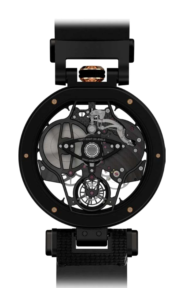 BOVET × Pininfarina Aperto 1 Black DLC Titanium Red Gold Black & Red Gold TPIN9.004 ケースバック
