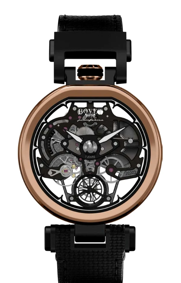 BOVET × Pininfarina Aperto 1 Black DLC Titanium Red Gold Black & Red Gold TPIN9.004