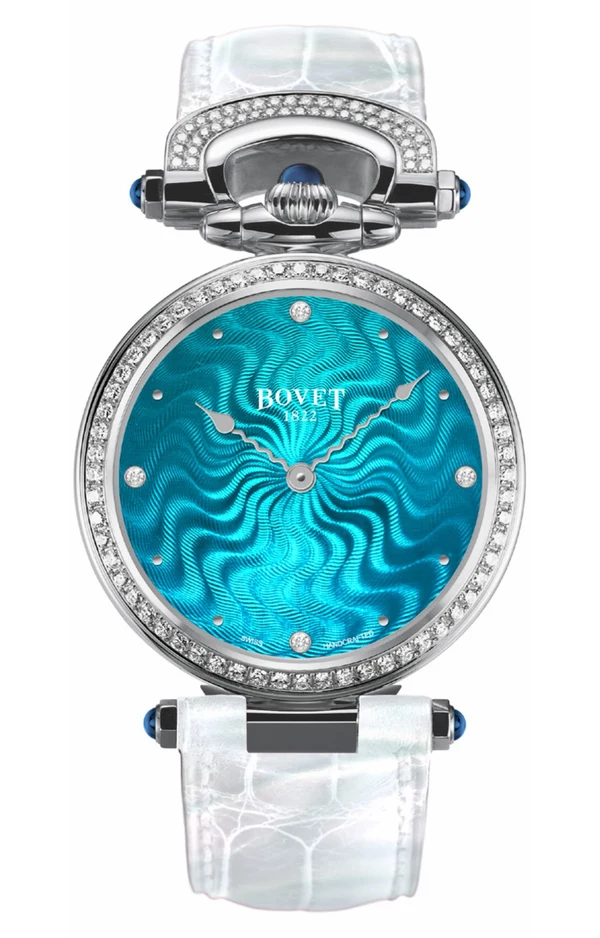 BOVET Miss Audrey AS36061 Turquoise Blue Guilloché Dial