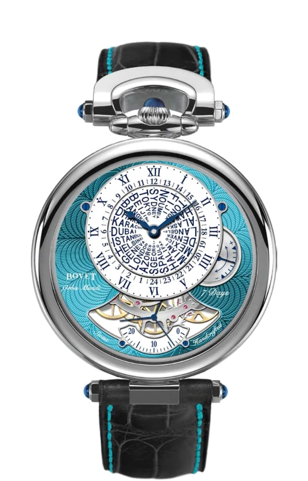 BOVET Orbis Mundi Titanium Turquoise Guilloché NTHU034